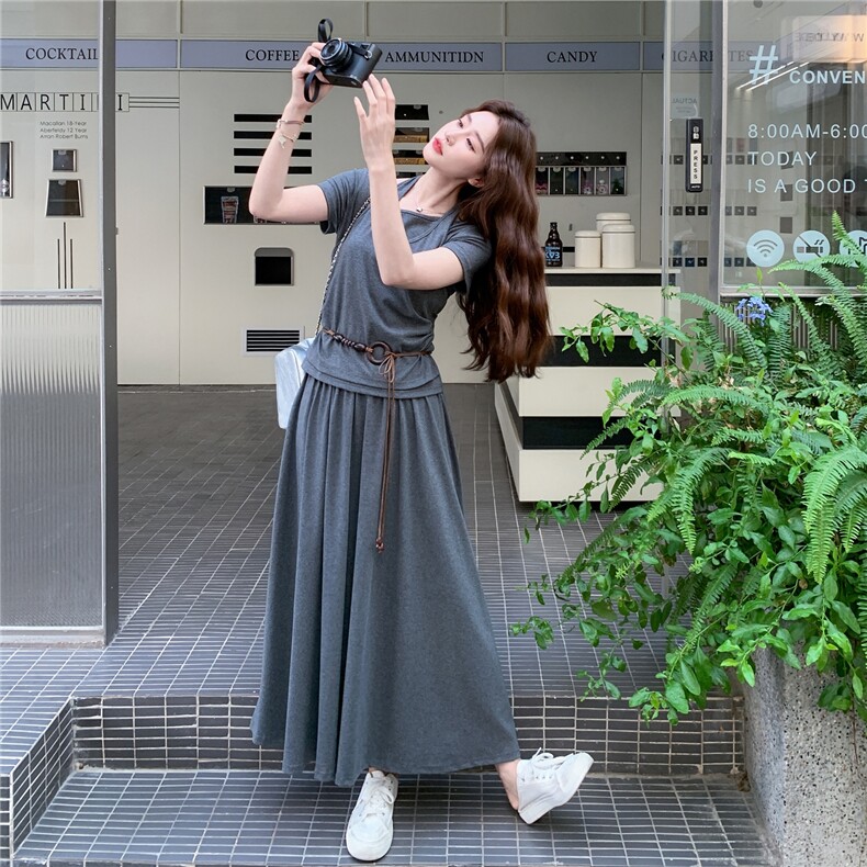 今年流行时尚套装女夏季2025年新款洋气减龄设计感气质显瘦两件套，女装套装/套裙，2C307