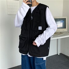 潮牌ins机能风马甲男韩版潮流休闲百搭外套春秋M2010-p35加绒42图片
