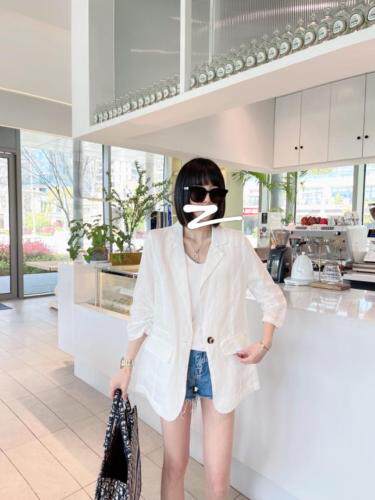 现货新款麻料西装，女装西装，久久索衣缘