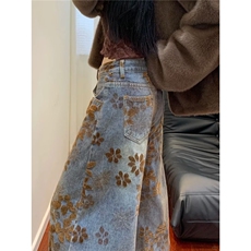 美式新款牛仔裤男女潮牌复古休闲裤百搭长裤N9568-P70，男装牛仔裤，星座208-5