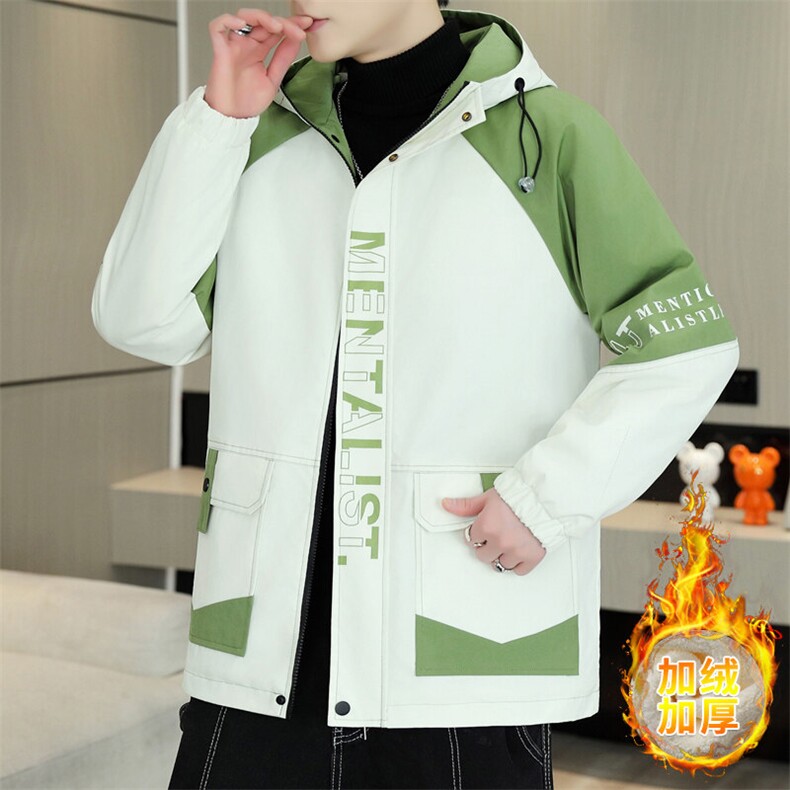 2025冬季新款男士连帽加绒加厚宽松休闲外套-1779-P70,男装棉衣,星座1105