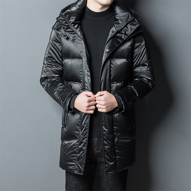 2023新款男士加厚保暖中长款羽绒服冬季中年连帽商务休闲男装外套,男装羽绒服,电商B212（原钱塘6029）