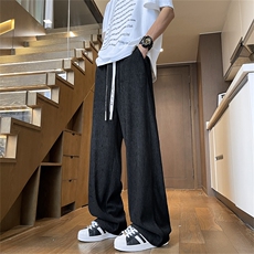 夏季新款美式潮牌宽松休闲裤男潮流肌理感阔腿裤现货K8069-P32，男装休闲裤，星座512-3
