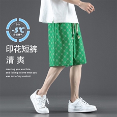 时尚潮流五分裤冰丝亲柔清爽休闲裤垂顺亲肤运动裤DK280-特批17，男装牛仔裤，星座718-1