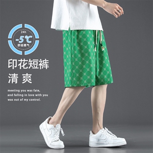 时尚潮流五分裤冰丝亲柔清爽休闲裤垂顺亲肤运动裤 DK280-特批17图片