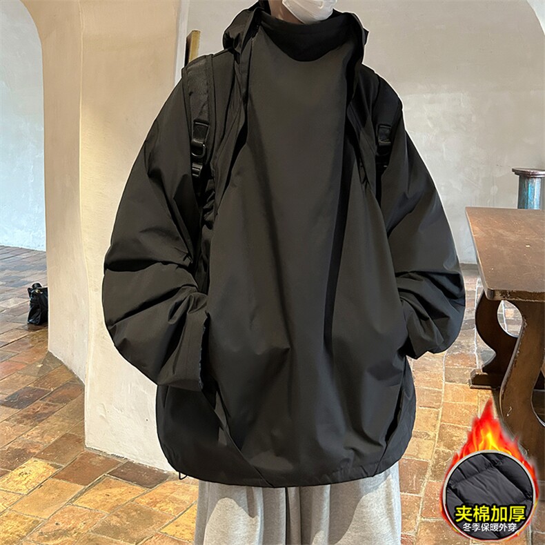 防风防水！棉衣男冬季防水冲锋衣男连帽棉服棉袄外套CP22JM-P100图片