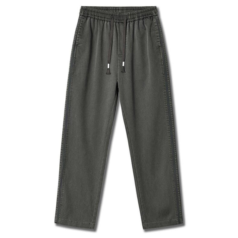 秋冬男士加厚休闲裤潮牌宽松直筒条纹阔腿长裤Z2354-P45/加绒P55,男装卫衣,星座509