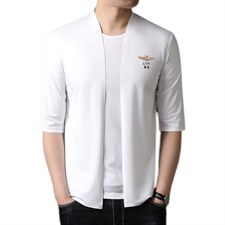 QLM88300夏季男士休闲半袖无缝工艺纯色青年t恤薄款开衫P66,男装T恤,电商B360