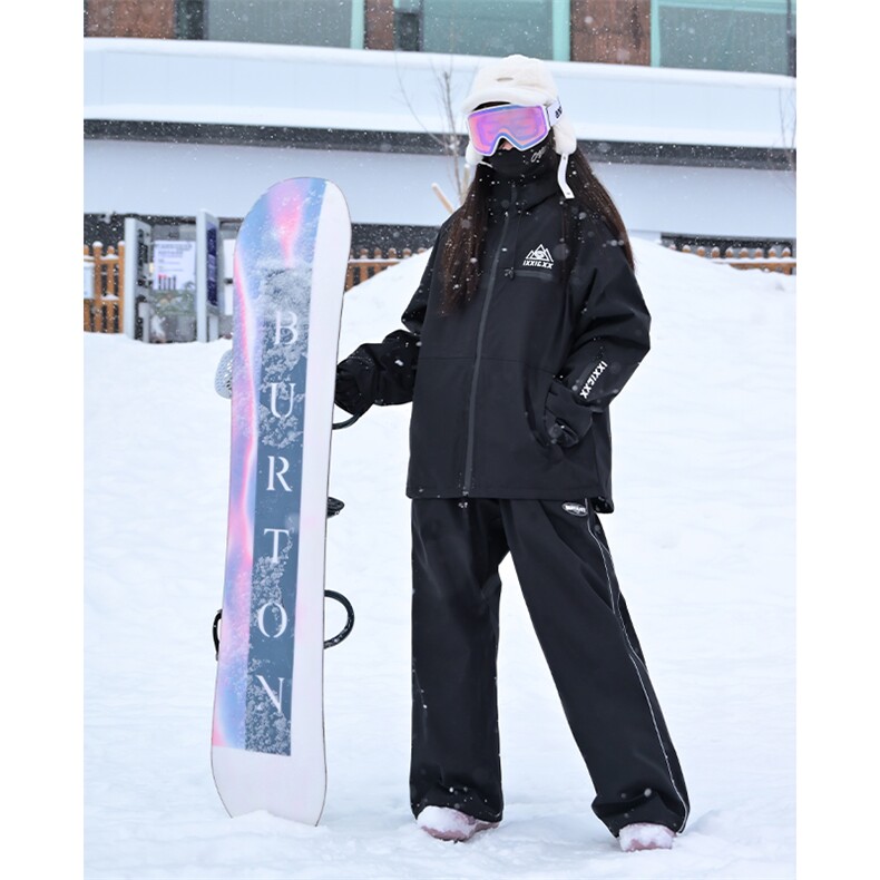 防水防风男女单板保暖加厚滑雪服套装HF66+HK1164J加绒-P260控398,男装棉衣,电商A001