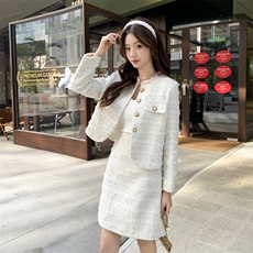 女纽扣成人四季2026年春季两件套中式长袖女装女士精品套装，女装套装/套裙，凡歌灵