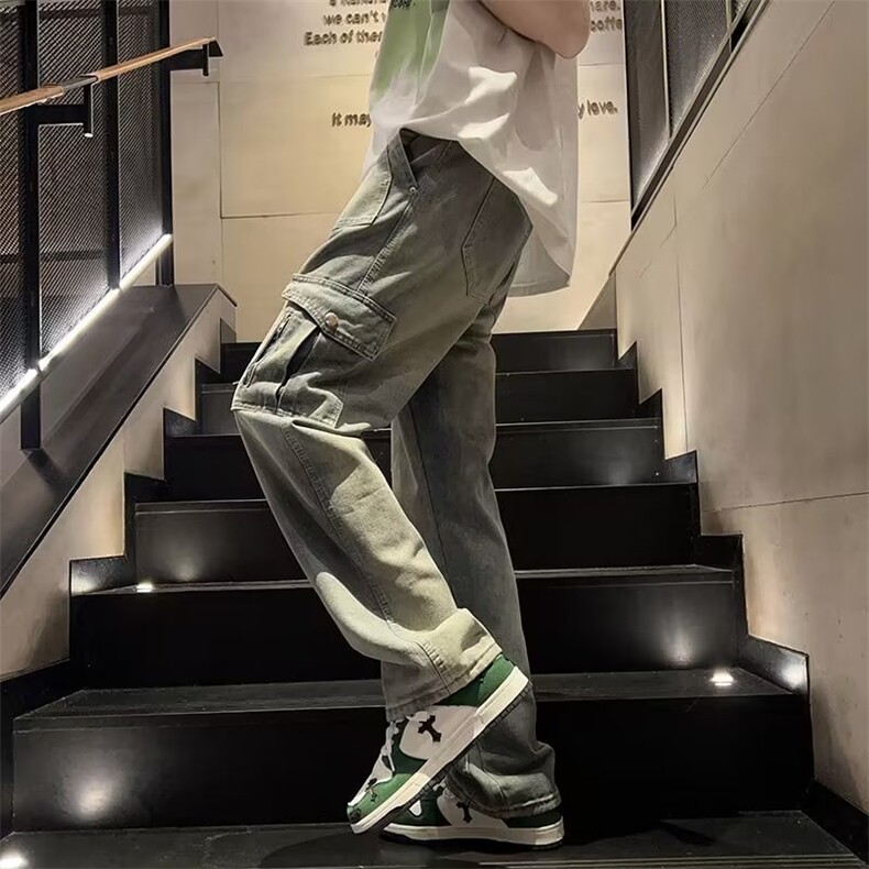 青春流行ins男直筒水洗牛仔裤N6027P50,男装牛仔裤,星座1116-2