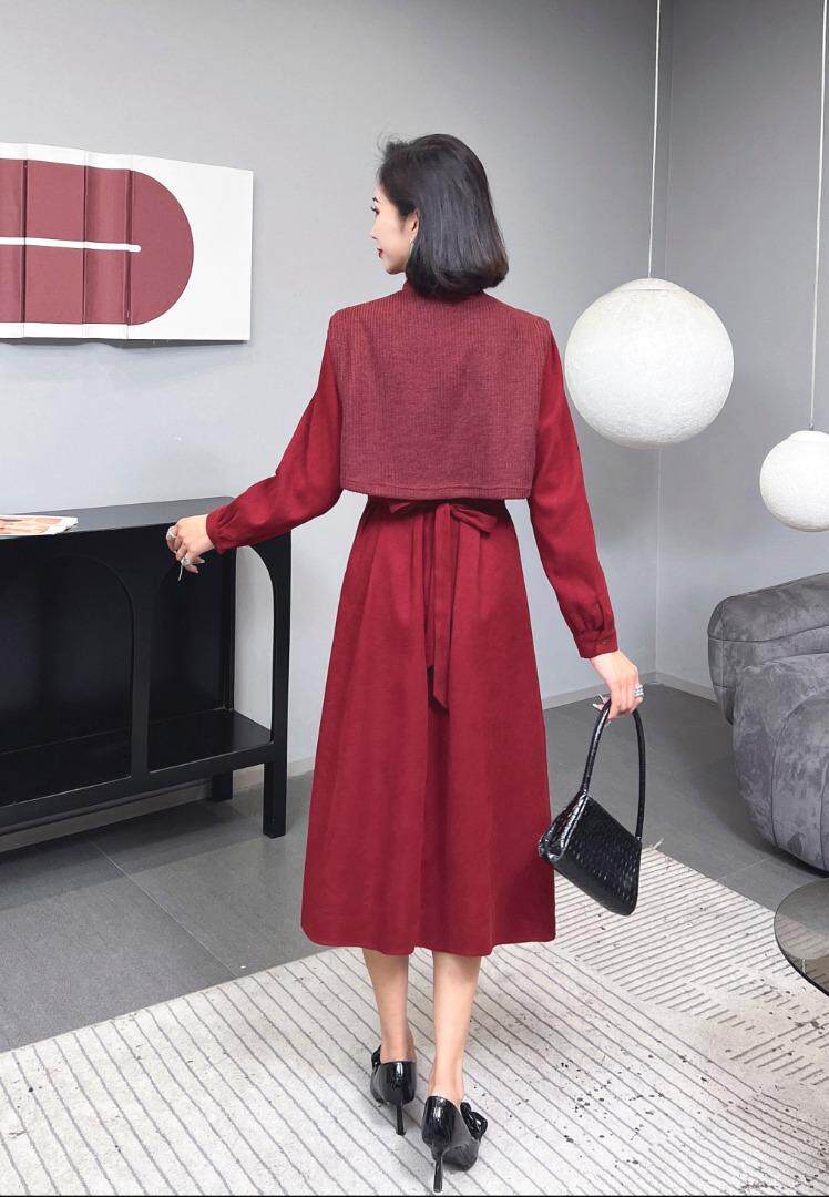 （现货）两件套连衣裙，女装连衣裙，伊娜蕾尔