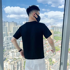 高级感短袖T恤男士ins帅气百搭衣服男装夏季2024新款半袖T234，男装T恤，星座1116A-2（原606A-1）