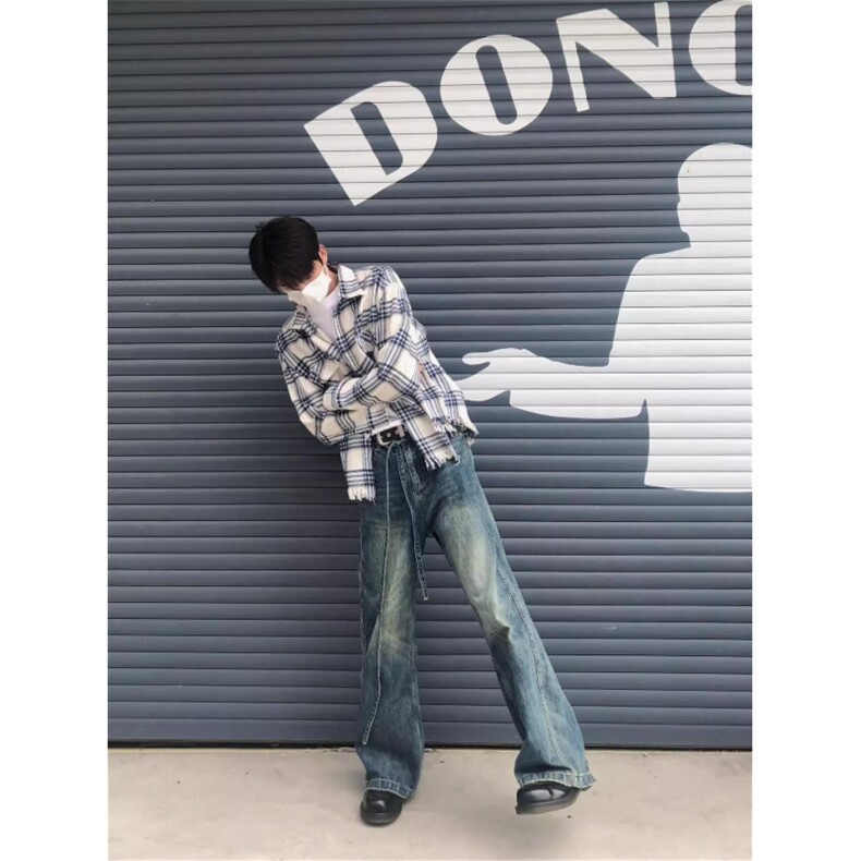 cleanfit美式格纹衬衫男格子长袖衬衣春秋季情侣外套CB323-P55,男装衬衫,星座1007（原301D）