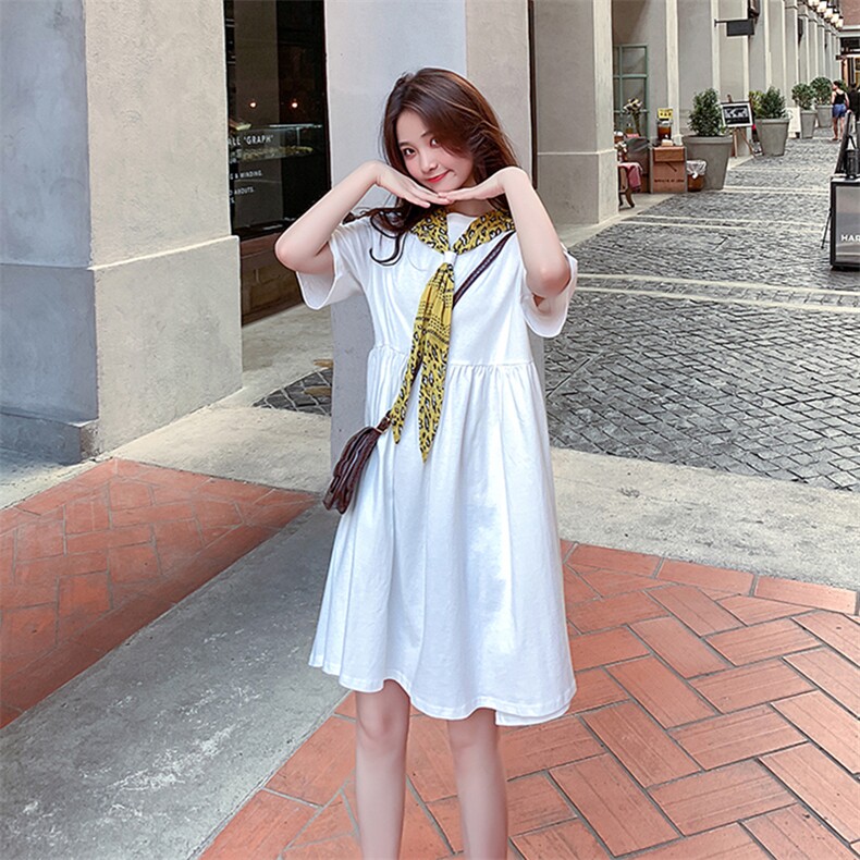 小清新娃娃连衣裙2021年夏季时尚潮流舒适,女装连衣裙,艾艾淮淮
