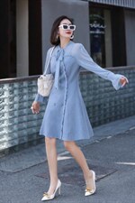 秋装新品连衣裙，女装连衣裙，千利红