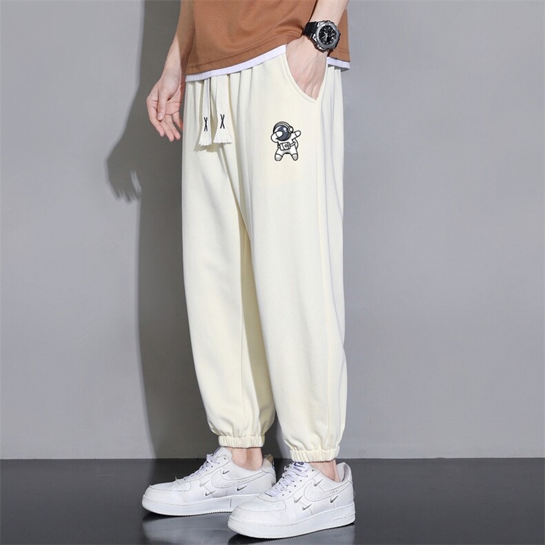 2026夏季新款潮流男士宇航员印花九分裤薄款大码1210-2-K936-P15,男装休闲裤,星座1816-2（原1210–2）
