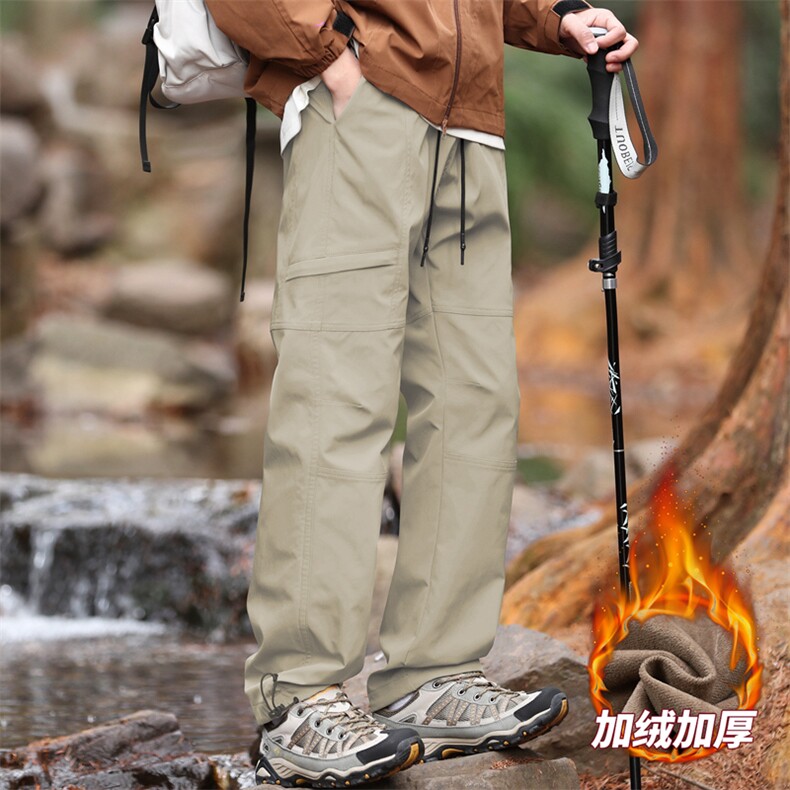 无影墙大码加绒加厚防水冲锋裤户外直筒登山裤A406AK19特P59,男装休闲裤,星座309（原A406）