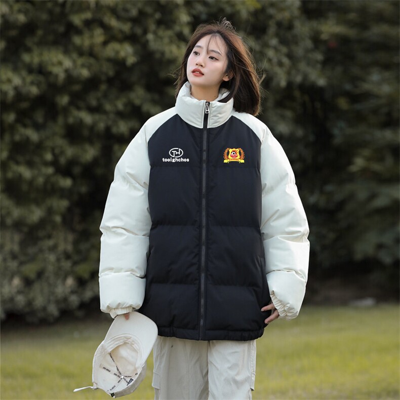 现货抖音得物可供视频三防加厚羽绒拼接棉衣外套面包棉服86633,男装棉衣,电商A486