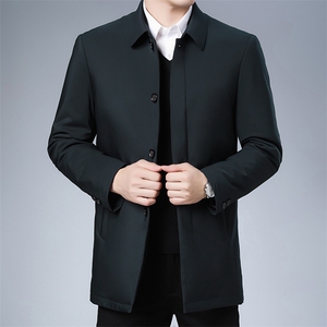 冬季中年男休闲加厚棉衣男翻领中老年爸爸秋冬装外套ZL2058-P150图片
