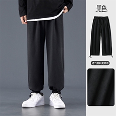 亲柔束脚抽绳卫裤双色可选抗皱柔软免烫休闲裤WK525-1特批25，男装休闲裤，星座718-1