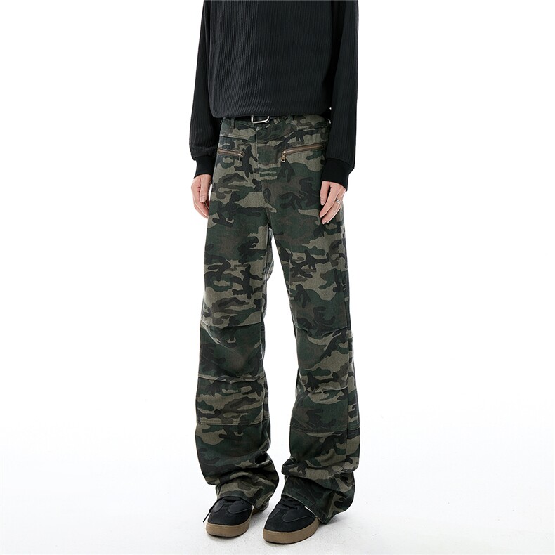 xz905-2-Z091#P65-（控98）高街水洗微喇牛仔裤，男装牛仔裤，星座905-2