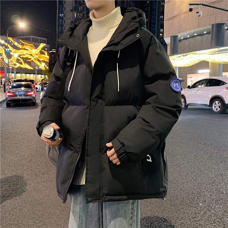 棉衣连帽棉袄外套韩版潮流宽松冬季面包棉服MY844310B-1-P65,男装棉衣,星座310B-1
