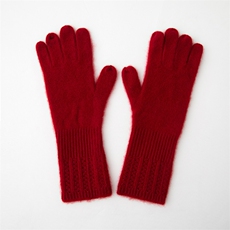 2025年秋季新款百搭男女通用双股加厚保暖分指手套，手套，轩妮羊绒