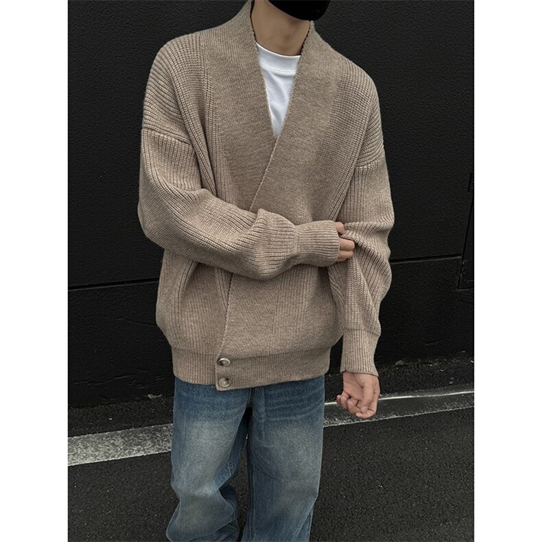 慵懒纽扣毛衣潮牌宽松休闲毛衣JY115P70,男装针织衫/毛衣,星座1116-2