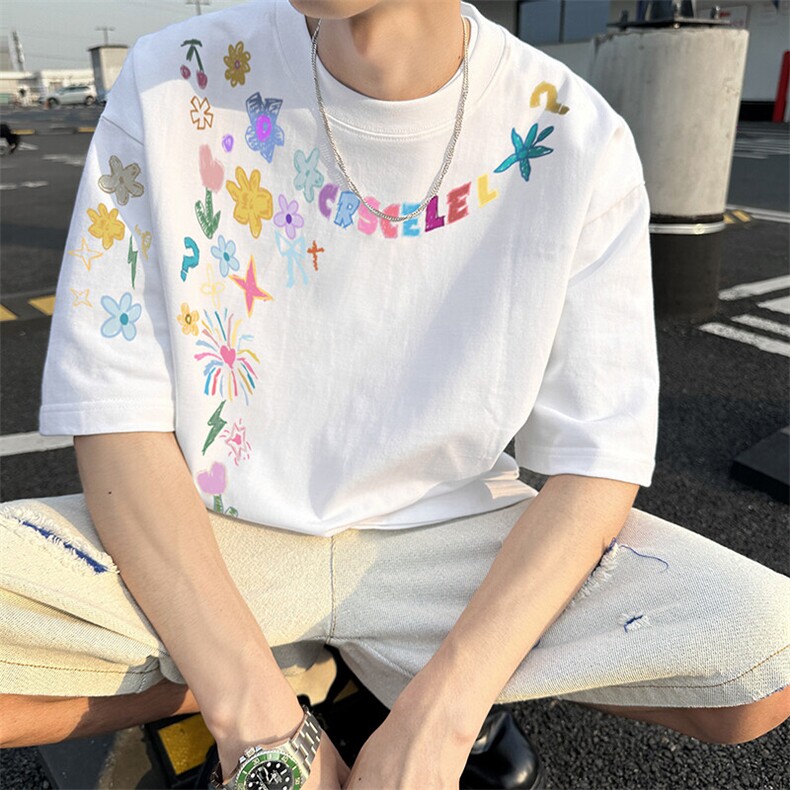 240g美式重磅短袖T恤FSDX279M-5XL特批25无差价控48,男装T恤,电商B219B