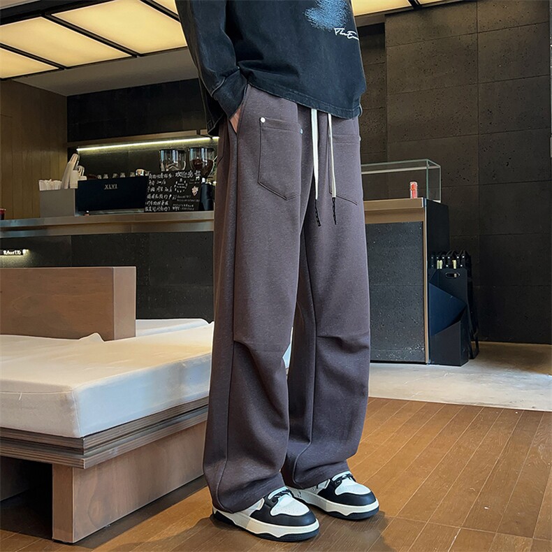 美式工装裤子男士春季2026新款户外休闲宽松潮牌运动裤Q29177-P45，男装工装外套，星座610（原A335）