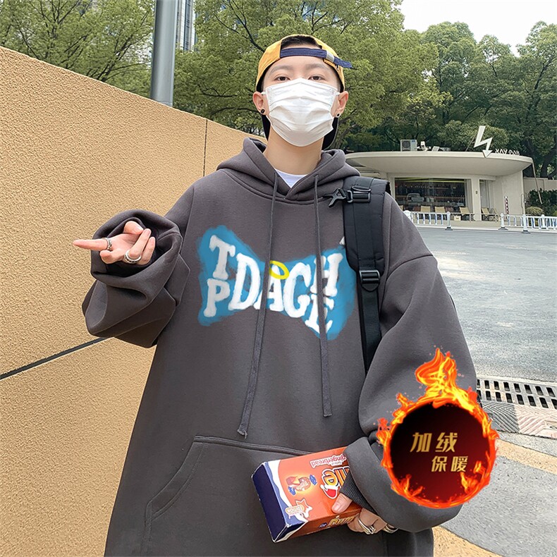 500克重磅秋冬美式加绒加厚卫衣外套DL1579常规特P35加绒特40,男装卫衣,电商A486