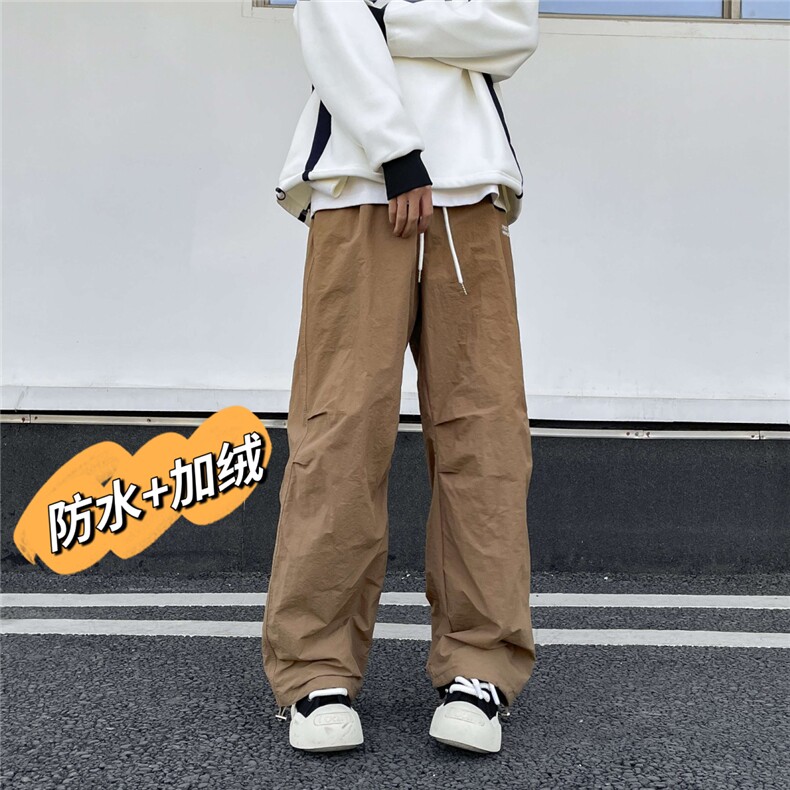 休闲裤男春秋季垂感直筒宽松加绒裤韩版修身轻熟九分裤子KQ82,男装休闲裤,星座1116A-1（原606A）