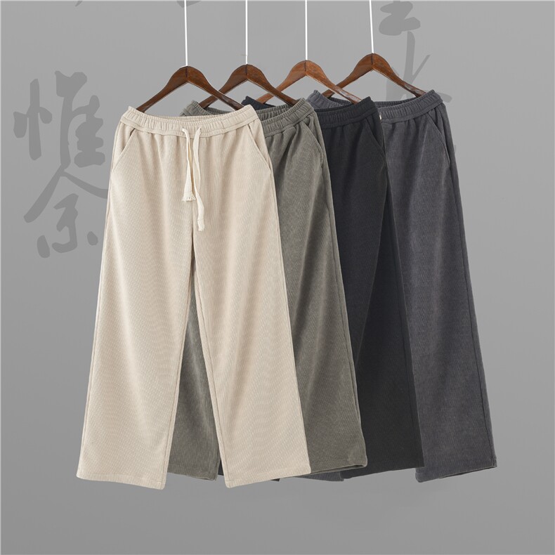 2022新款休闲男裤子男潮直筒宽松男裤秋冬长裤男K999P33，男装休闲裤，星座1115-1