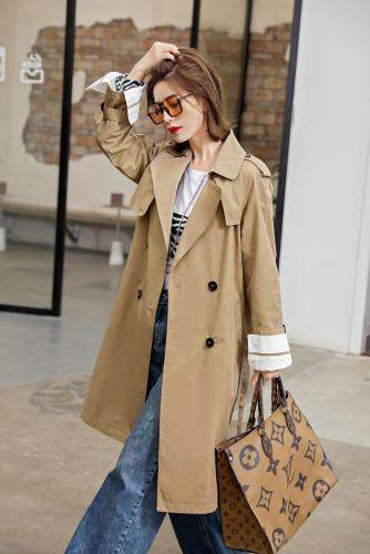 【现货】时尚风衣，女装风衣，麦丝尚