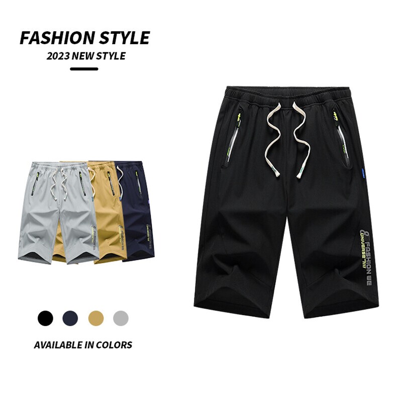 2025夏季新款男士七分裤时尚休闲马裤潮流男裤子KZ1086-P28，男装休闲裤，星座217-4