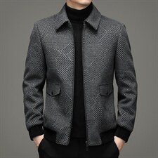 羊毛毛呢男士秋冬夹克男呢子外套男士单西男宽松休闲ZG2813-P285，男装夹克，电商B212（原钱塘6029）