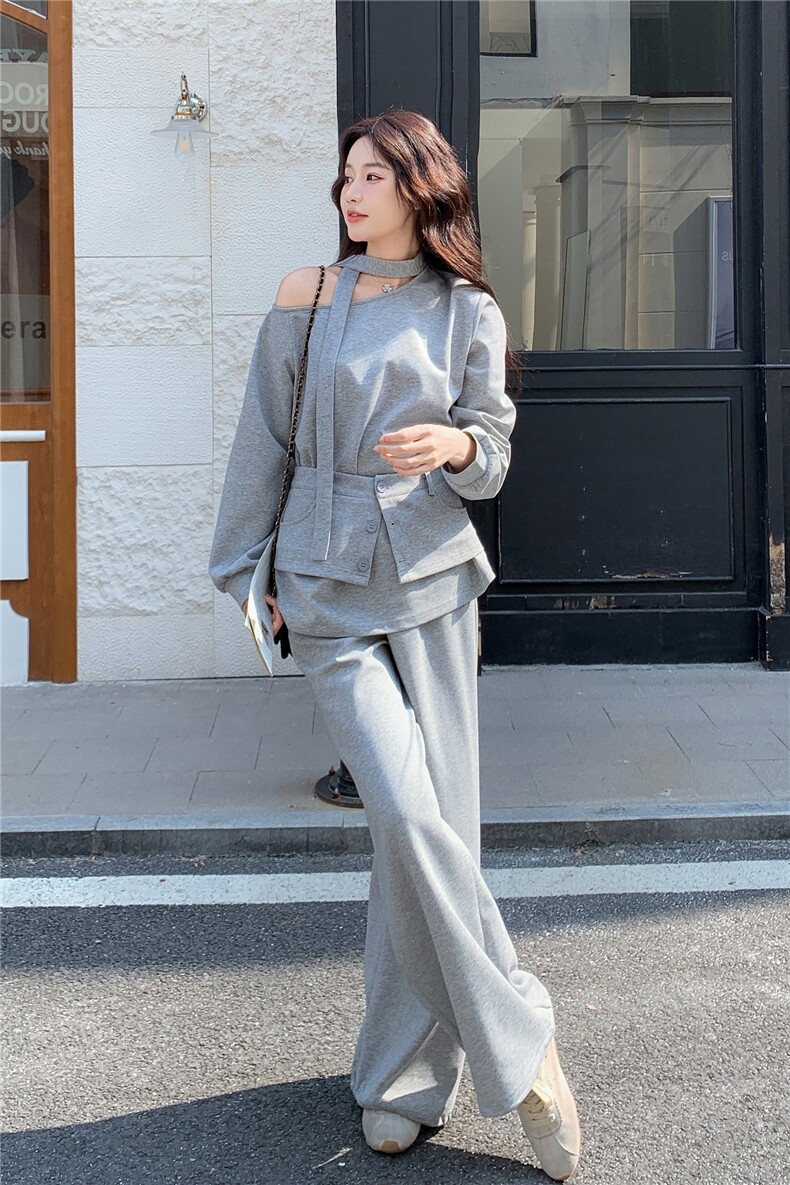 26春季新款斜肩套装6675-P185-K298,女装套装/套裙,2C317