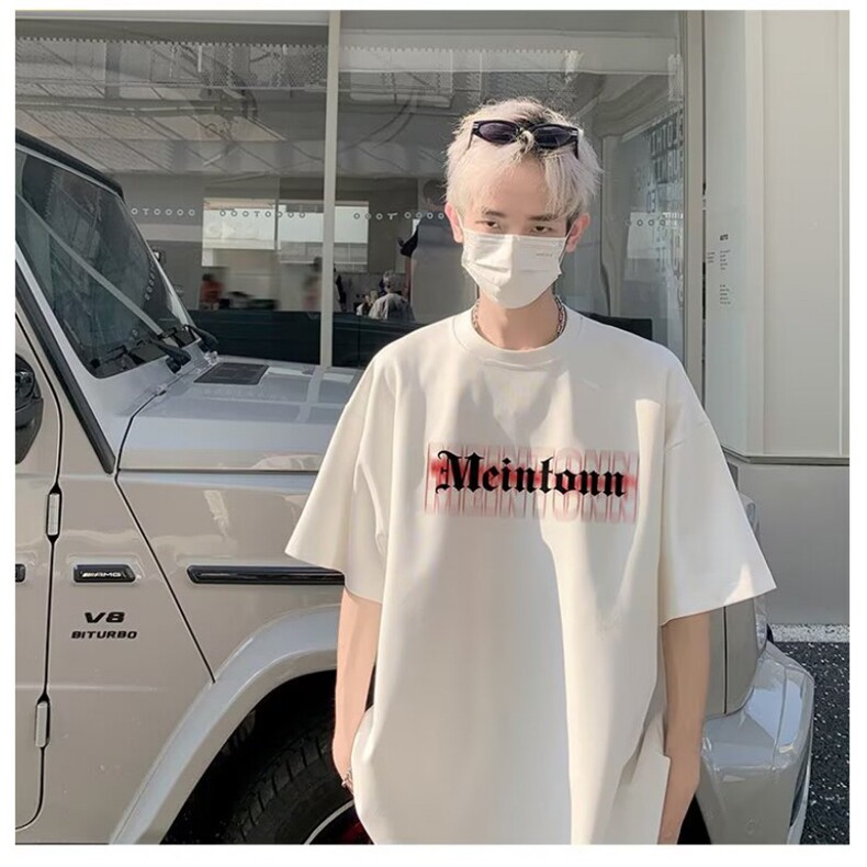 1506/Q30240/P24少年感长袖t恤男生潮牌简约休闲百搭白色打底衫,男装T恤,星座1506