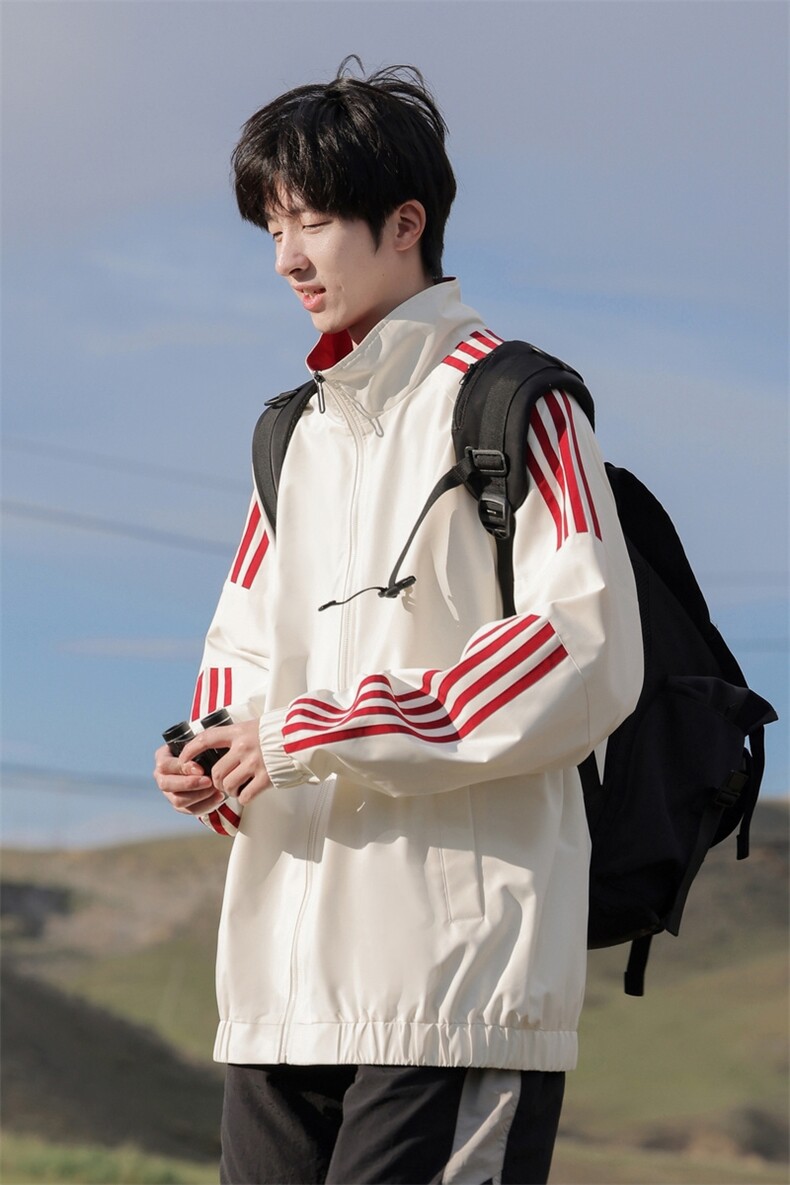 G0126-P65秋季新款日系cityboy拉条立领宽松防水夹克,男装夹克,星座109