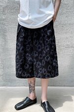 夏中国风亚麻七分裤男加肥大码民族裙裤夏季休闲阔腿裤子D605P65，男装休闲裤，星座312B-2