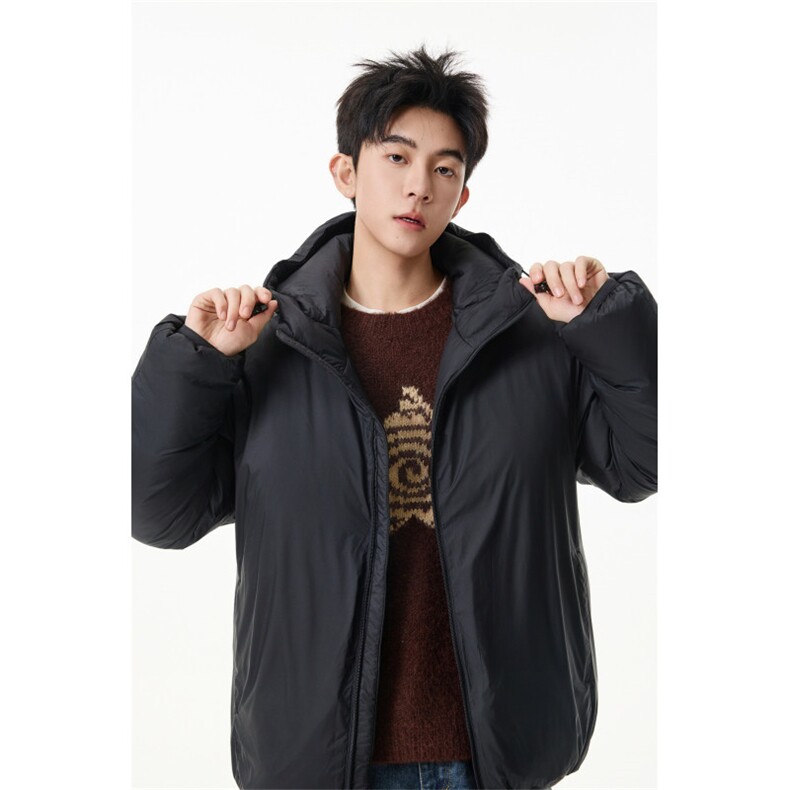 90%绒新标有报 连帽韩版宽松羽绒服外套Y995/ P350 现货图片