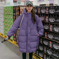 现货，新款保暖加厚长款羽绒服抽绳收腰大衣P285-K428，女装连衣裙，浙宝276（原081）