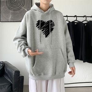 L2611P48秋冬新款卫衣男装宽松港风日系外套连帽衣服宽松卫衣图片