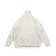 秋冬新品韩版情侣破洞毛衣做旧磨破ins男女宽松针织衫T802-P65，男装针织衫/毛衣，星座1501