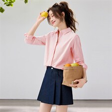 2026春夏新款黄蓝条纹衬衫女宽松显瘦元气少女感衬衣显白温柔风，女装衬衫，艾米