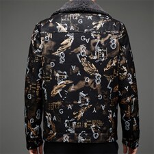 MJ9903Y男式2023秋新款翻领修绵羊皮男皮夹克羽绒皮衣男P525，男装皮衣，电商B360