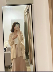 轻薄透气长袖针织开衫女夏季修身显瘦防晒罩衫上衣图片