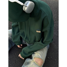 烫花大码340克重磅华棉复合休闲连帽卫衣W4275-P42【特价】，男装卫衣，电商A007