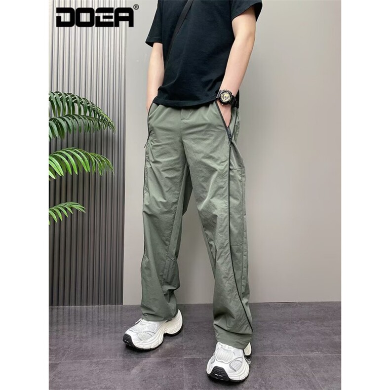 春夏季束脚工装裤男速干透气休闲裤痞帅抽绳时尚百搭宽松KC72,男装工装外套,星座1116A（原606A-3）